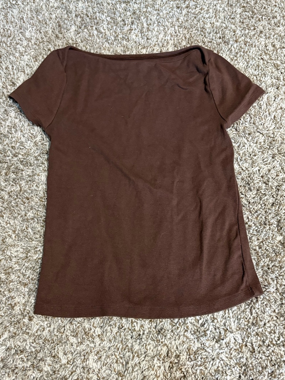 NWOT Old Navy Snug Boat Neck Tshirt - Brown
